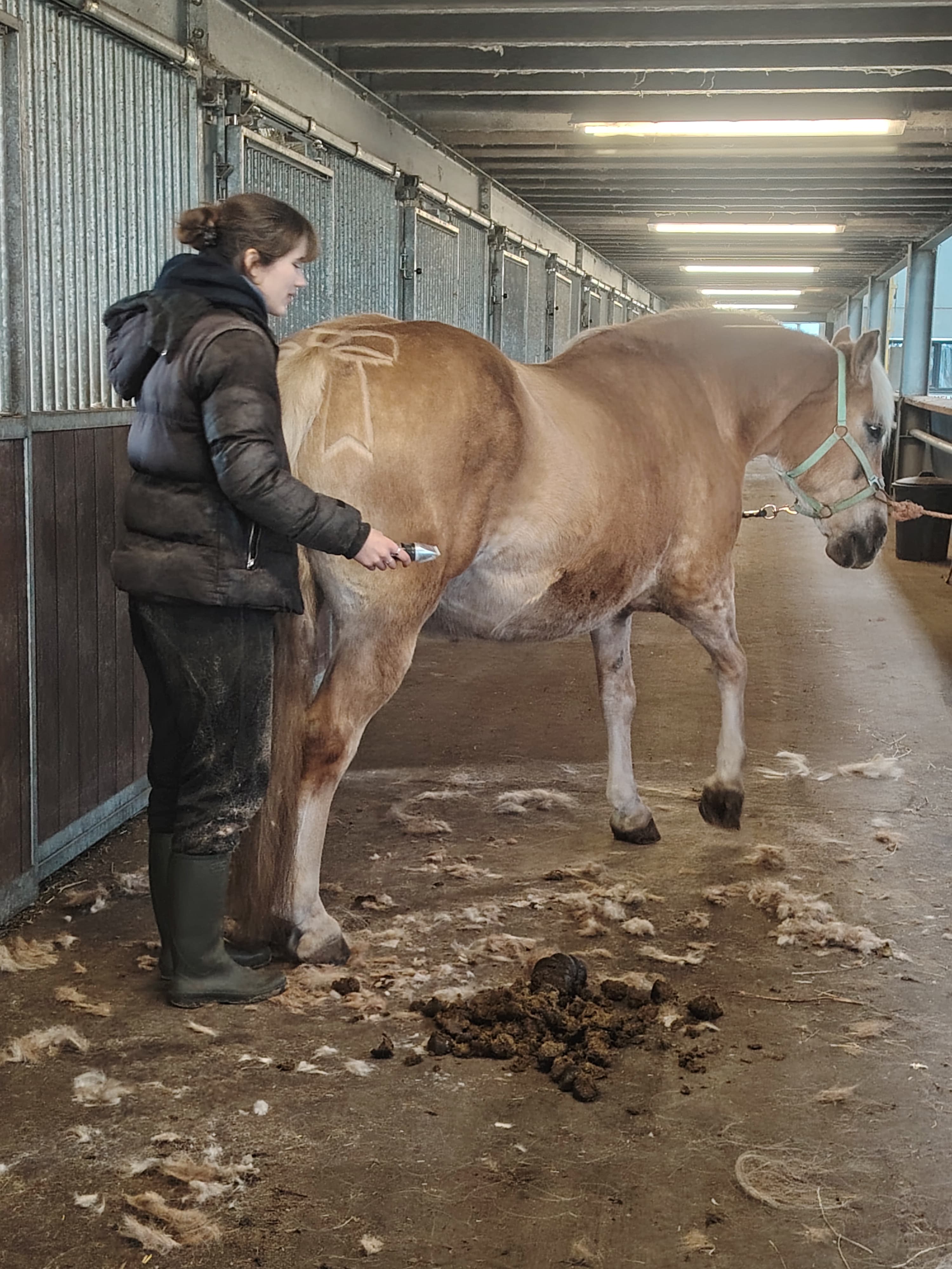 Manou met haar moeder